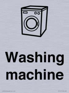 Dementia washing machine sign